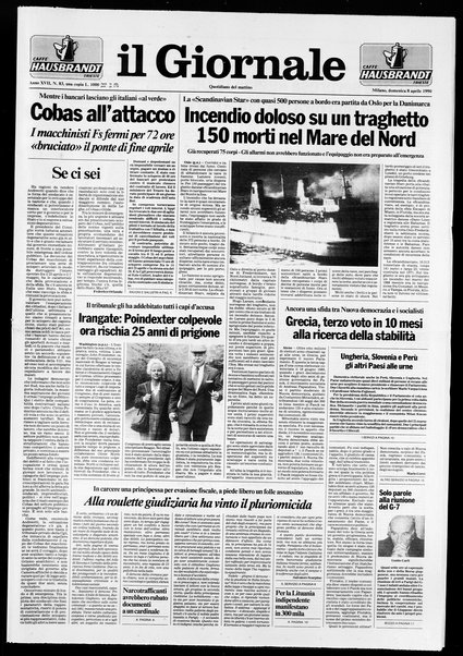 Il giornale : quotidiano del mattino